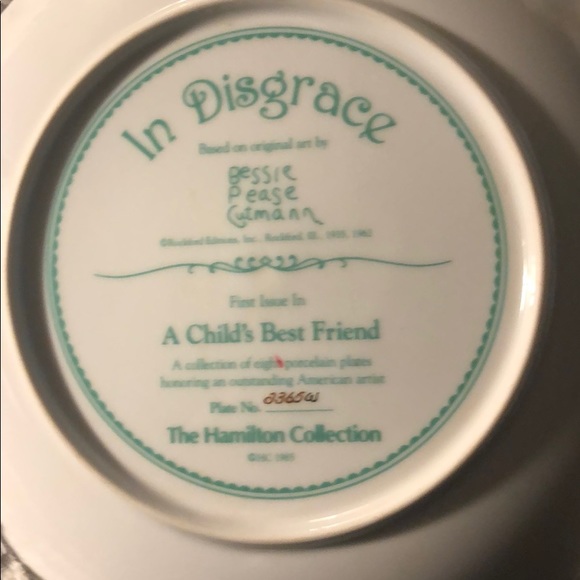 Vintage Disgrace plate by The Hamilton Collection - Picture 4 of 4